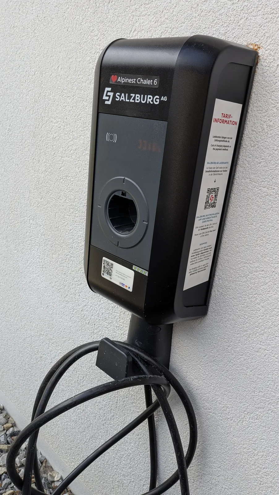 Salzburg AG EV charging station available for guest use at the property